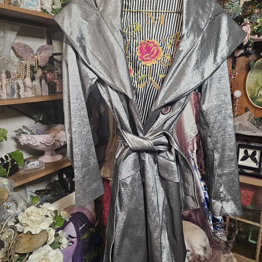 Like new beautiful mycra pac one beautiful jacket with inside embroidery